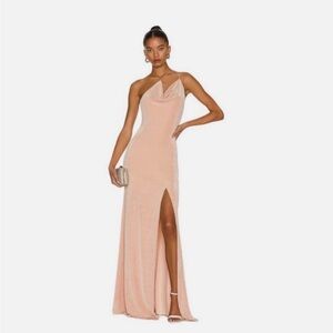 MISHA X REVOLVE Celestine Blush Pink Gown